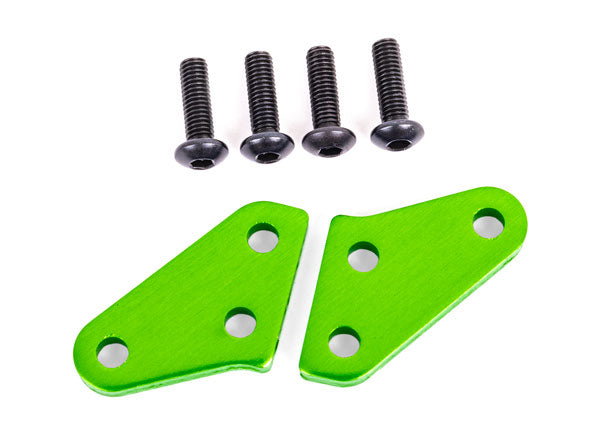 TRA9636G 9636G Aluminum Steering Block Arms (2), Green