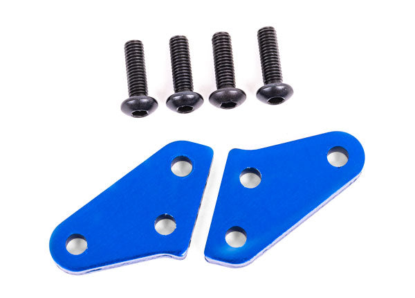 TRA9636X 9636X Aluminum Steering Block Arms (2), Blue