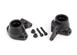 TRA9637A 9637A Left & Right Steering Blocks w/ Aluminum Arms, Black
