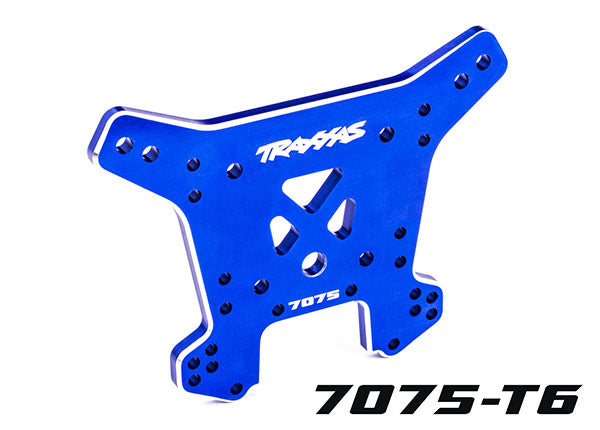 TRA9638 9638 Aluminum Rear Shock Tower, Blue