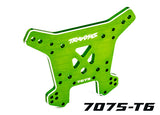 TRA9638G 9638G Aluminum Rear Shock Tower, Green