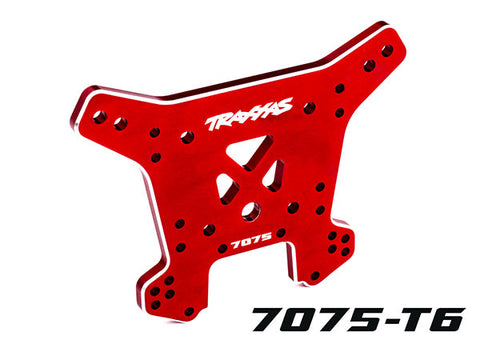 Traxxas 9638R Aluminum Rear Shock Tower, Red