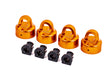 TRA9664T 9664T Aluminum Shock Caps w/ Spacers, Orange