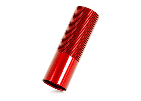 TRA9665R 9665R Long Aluminum Shock Body, Red