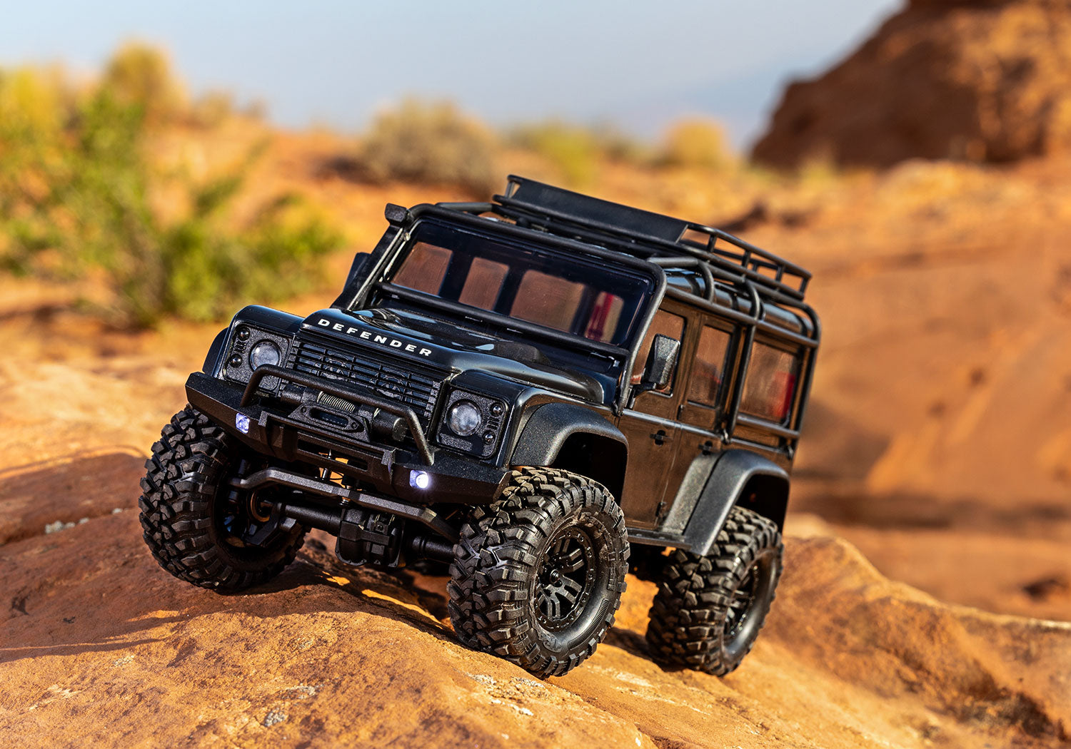 TRX-4M Land Rover Defender 1/18 4X4 Crawler RTR, Black – Dollar Hobbyz