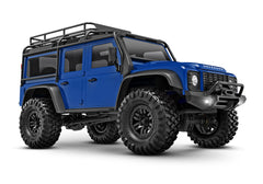 TRA97054-1-BLUE 97054-1-BLUE TRX-4M Land Rover Defender 1/18 4WD Crawler, Blue