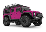 TRA97054-1-PINK 97054-1-PINK TRX-4M Land Rover Defender 1/18 4X4 Crawler RTR, Tan