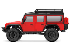 Traxxas 97054-1-RED TRX-4M Land Rover Defender 1/18 4WD Crawler, Red