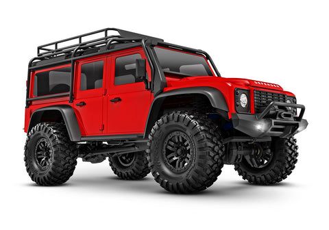 Traxxas 97054-1-RED TRX-4M Land Rover Defender 1/18 4WD Crawler, Red