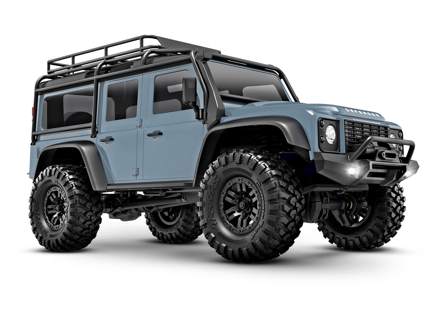 TRA97054-1-XBLU 97054-1-XBLU TRX-4M Land Rover Defender 1/18 4X4 Crawler RTR, Lt Blue