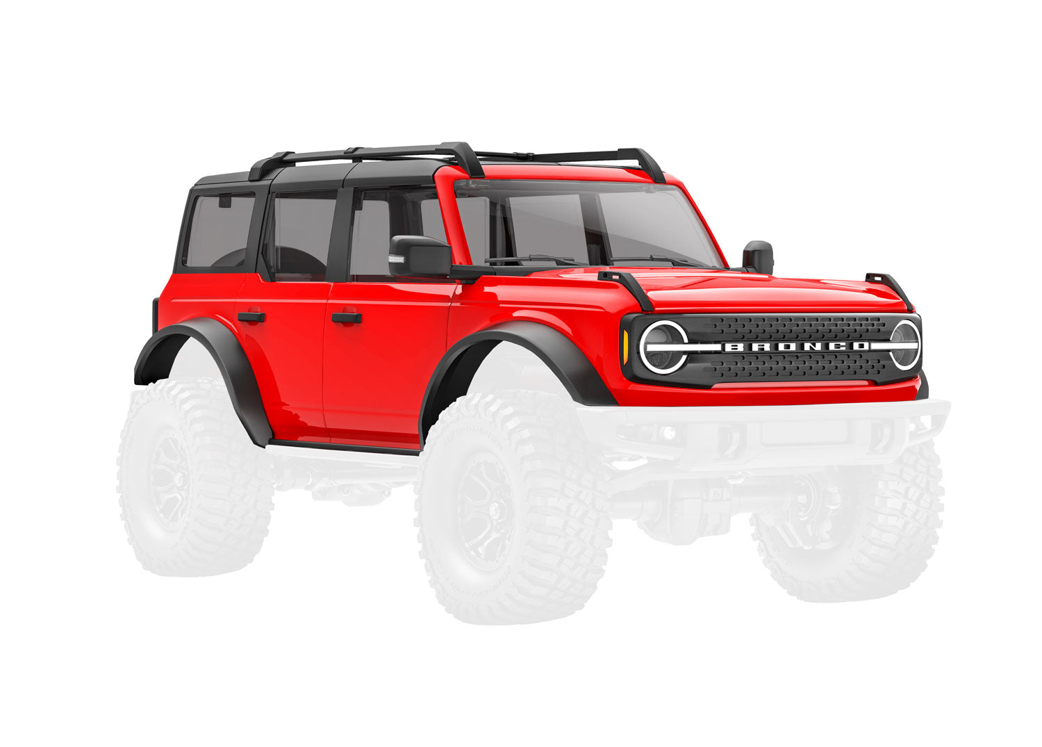 TRA9711-RED 9711-RED Complete Ford Bronco Body, Red