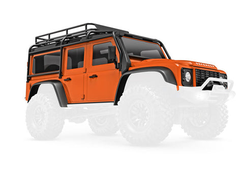 Traxxas 9712-ORNG Land Rover/Defender Complete Body, Orange
