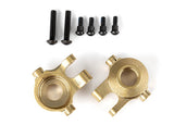 TRA9737 9737 Steering Blocks w/ 2.5x12mm BCS & 2x6mm SS, Brass