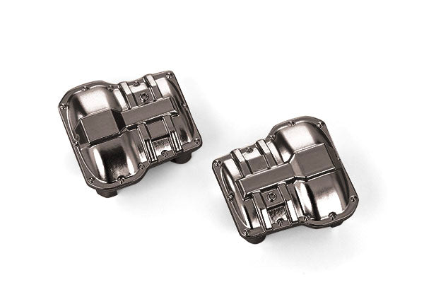 TRA9738-BLKCR 9738-BLKCR Front/Rear Axle Covers, Black Chrome
