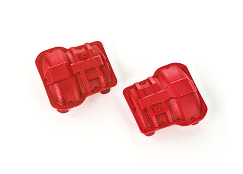 Traxxas 9738 Front/Rear Axle Covers, Red