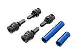 TRA9751-BLUE 9751-BLUE Center Male w/ Center F&R Female Driveshafts, Blue