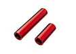 TRA9752-RED 9752-RED Center F&R Aluminum Female Driveshafts, Red