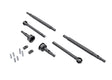 TRA9756 9756 Front & Rear Axle Shafts w/ Front Steel Stub Axles