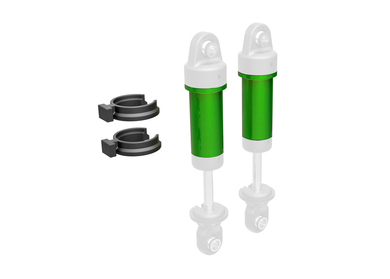 TRA9763-GRN 9763-GREEN GTM Aluminum Shock Body, Green