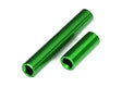 TRA9852-GRN 9852-GRN F/R Center Aluminum Female Driveshafts, Green