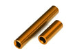 TRA9852-ORNG 9852-ORNG F/R Center Aluminum Female Driveshafts, Orange