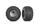 TRA9867 9867 TRX-4MT Terra Groove Pre-Glued Tires, Chrome (2)