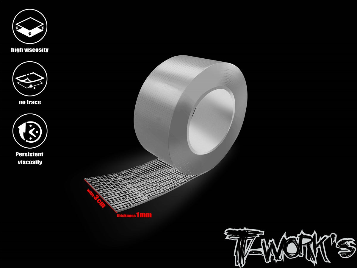 TWKTA-082-B TA-082-B Grid Gel Double-Sided Tape, 3cm x 3m