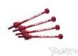 TWKTE-107R TE-107R 1/10 Touring Car Tire Holder, 100mm (4), Red