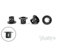 TWKTE-191-BK TE-191-BK Aluminum Lightweight Body Height Adjuster (4), Black