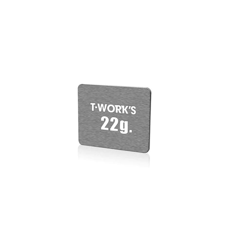 T-Works TE-207-I Tungsten Balance Weight, 22g (26x31x1.4mm)