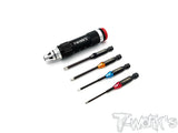 TWKTT-081 TT-081 Multi-Function Hex Tool Kit, 1.5, 2.0, 2.5, 3.0mm Bits w/ Handle