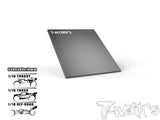 TWKTT-136-B TT-136-B Light Weight Honeycomb Aluminum Setup Board, 338x393x10mm