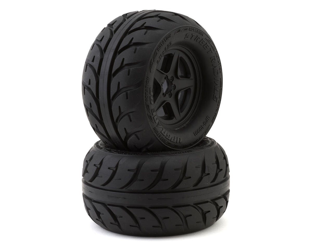 UPG-10001 UPG-10001 Street Radials 2.8in Pre-Glued Tires, 5-Star Wheels (2)
