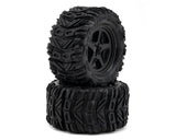 UPG-10004 UPG-10004 Low-Pro Belted Dirt Claw All-Terrain 2.8in Pre-Glued Tires, 5-Star Wheels (2)