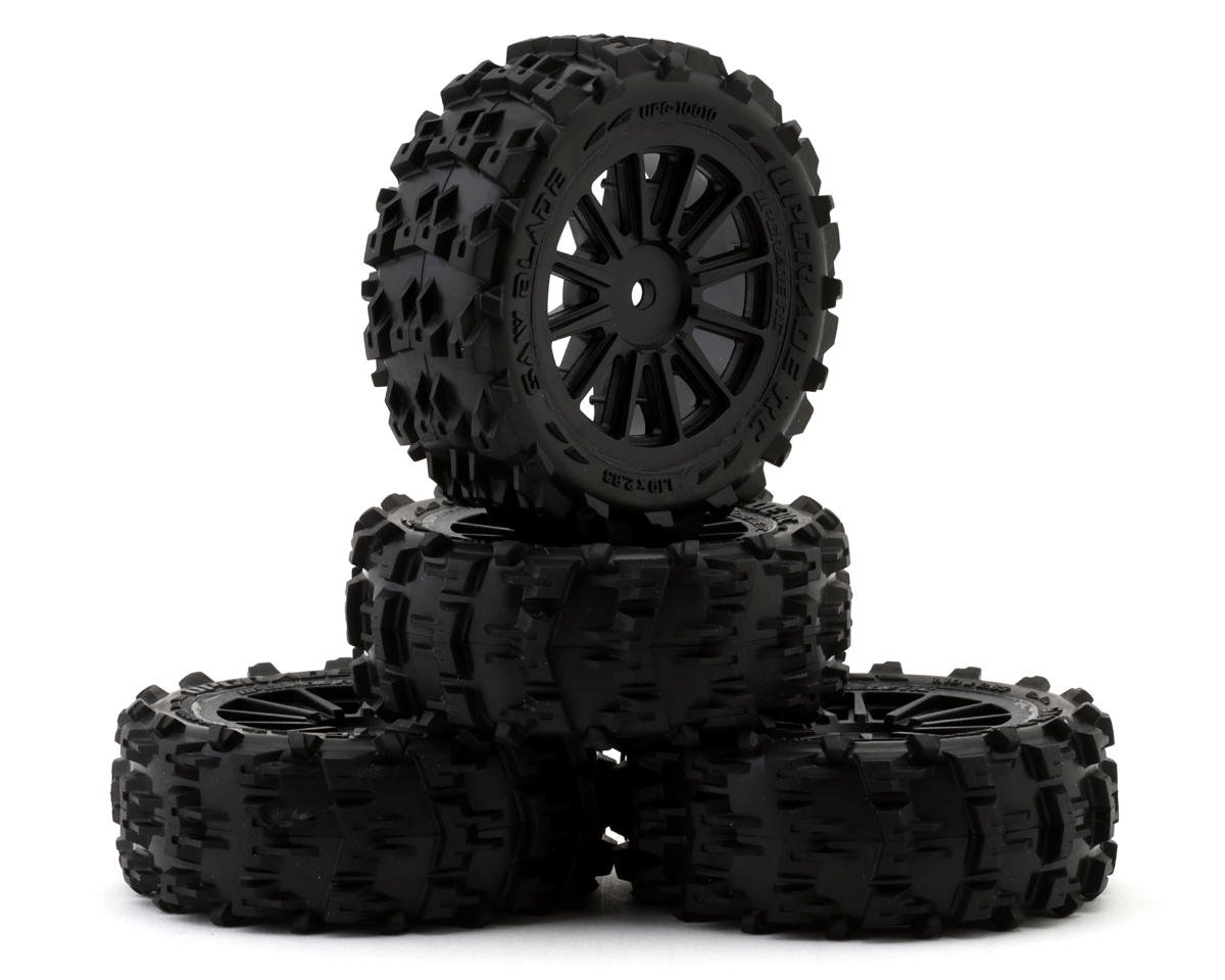 UPG-10010 UPG-10010 Saw Blade Pre-Glued Tires for Arrma Typhon Grom (4)