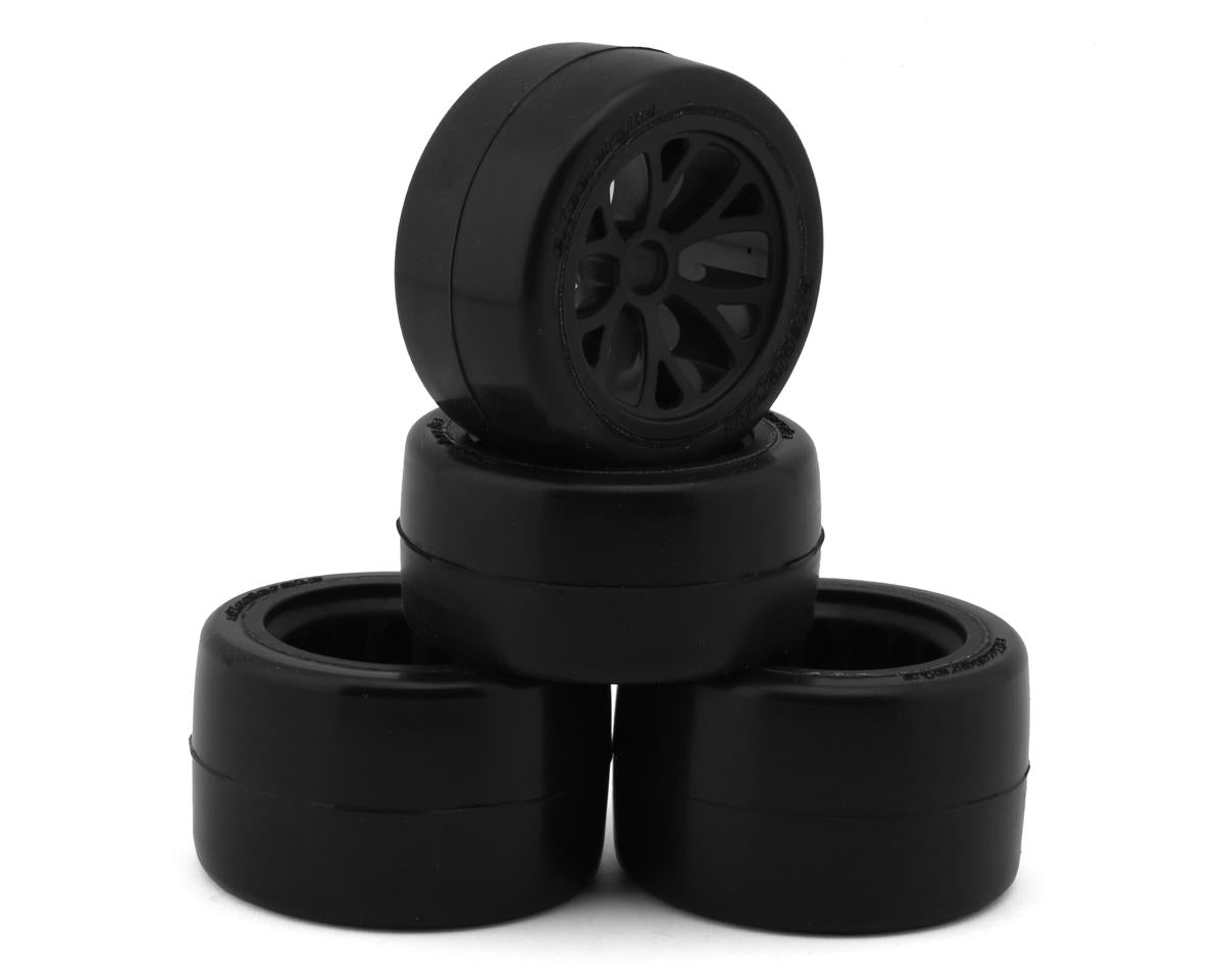 XCE-3077 XCE-3077 Excelerate WGT-R Pre-Glued 1/10 Pan Car Tires, Med/Soft (4)