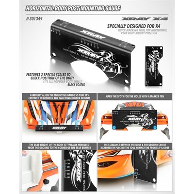 X4 Horizonatal Body Post Mounting Gauge