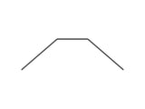 XRA323490 323490 XB2 Anti-Roll Bar, Rear, Short (1.0mm)