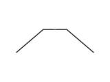 XRA323492 323492 XB2 Anti-Roll Bar, Rear, Short (1.2mm)