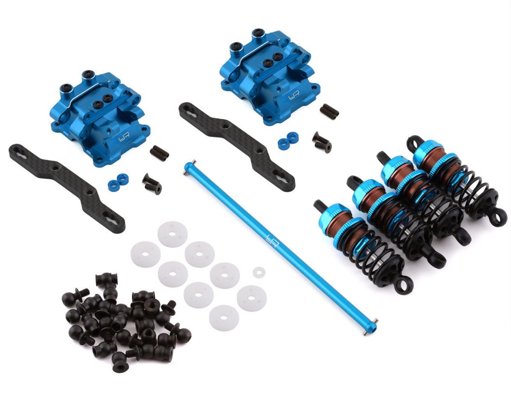 YEATATT-S07BU TATT-S07BU TT-02 Aluminum Performance Upgrade Set, Blue