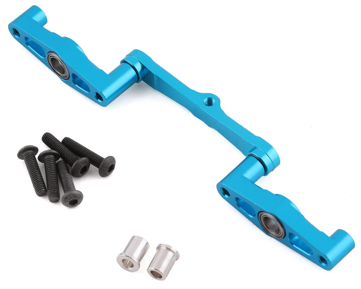 YEATT02-042BU TT02-042BU Aluminum Ball Bearing Steering Rack, Blue, Tamiya TT-02