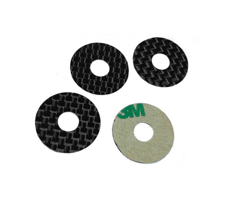 1Up Racing 10402 Carbon Fiber Protective Body Washers, 5mm Post
