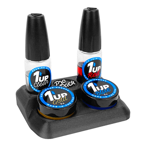 1Up Racing 120502 Pro Pack w/ Pit Stand, Bearing & CV Oil, O-Ring & Anti-Wear Grease