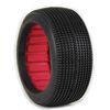 AKA 14019ZR Double Down 1/8 Buggy Tires w/ Red Inserts, Medium Long Wear (2)