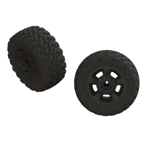 ARRMA AR550052 dBoots 1/8 Ragnarok MT MT 2.8 Tires & Wheels, Black