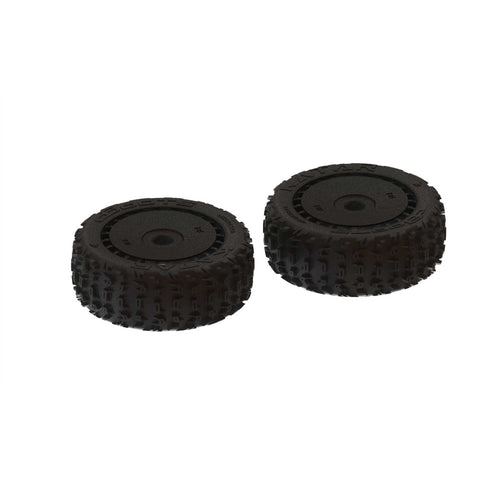 ARRMA ARA550058 dBoots Katar B 6S 3.3 Pre-Mounted Tires & Wheels, Black