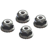 AR708008 AR708008 Flanged Nyloc Locknut, 4mm, Silver
