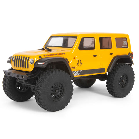 Axial AXI00002V2T2 SCX24 2019 Jeep Wrangler 1/24 4WD Crawler, Yellow