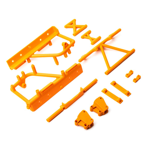 Axial AXI231029 Cage Supports & Battery Tray, Orange, RBX10