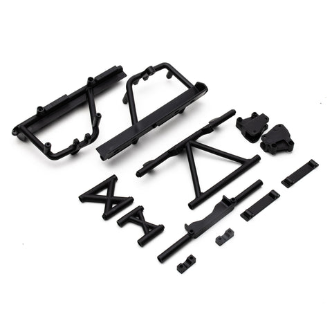 Axial AXI231034 Cage Supports & Battery Tray, Black, RBX10